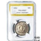 1952 Booker T Half Dollar PGA MS67