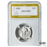1929 Standing Liberty Quarter PGA MS65