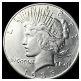 1935 Silver Peace Dollar CLOSELY UNCIRCULATED