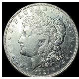 1921-D Silver Morgan Dollar CHOICE AU