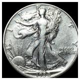 1938-D Silver Half Dollar Walking Liberty CLOSELY