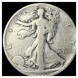 1919-D Silver Walking Liberty Half Dollar LIGHTLY