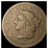 1829 Coronet Head Large Cent NICELY CIRCULATED