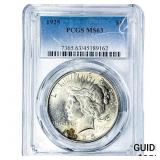 1925 Silver Peace Dollar PCGS MS63