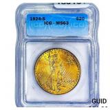 1924-S $20 Gold Double Eagle ICG MS63