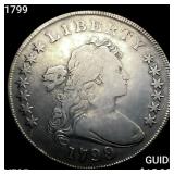 1799 Draped Bust Dollar ABOUT UNCIRCULATED