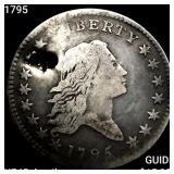 1795 Flowing Hair Half Dollar NEARLY UNCIRCULATED