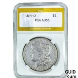 1899-O Morgan Silver Dollar PGA AU55