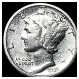 1923-S Silver Mercury Dime CHOICE AU