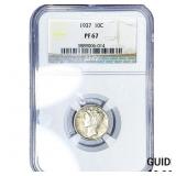 1937 Mercury Silver Dime NGC PF67