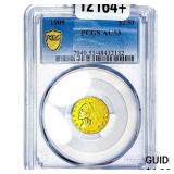 1909 $2.50 Gold Quarter Eagle PCGS AU53