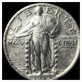 1919-S Silver Standing Liberty Quarter CLOSELY UNC