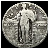 1927-S Silver Standing Liberty Quarter ABOUT  UNC