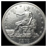 1873 Silver Trade Dollar CHOICE AU