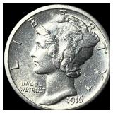 1916 Mercury Dime CHOICE BU