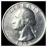 1932-S Silver Washington Quarter UNCIRCULATED