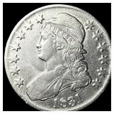1831 Silver Capped Bust Half Dollar CHOICE AU