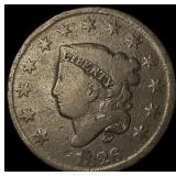 1826 Coronet Head Large Cent LIGHTLY CIRCULATED