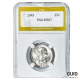 1949 Washington Silver Quarter PGA MS67