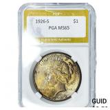 1926-S Silver Peace Dollar PGA MS65