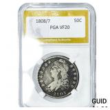 1808/7 Capped Bust Half Dollar PGA VF20
