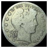 1897-S Silver Barber Half Dollar NICELY CIRCULATED