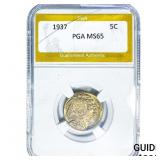 1937 Buffalo Nickel PGA MS65