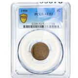 1908 Indian Head Cent PCGS AU53