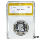 1955 Washington Silver Quarter PGA PR66+