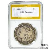 1888-O Morgan Silver Dollar PGA Genuine