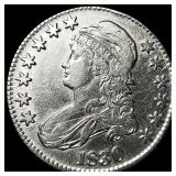 1830 Capped Bust Half Dollar CLOSELY UNCIRCULATED