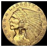 1910 Indian Head $2.50 Gold Quarter Eagle UNCIRCUL