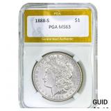 1888-S Morgan Silver Dollar PGA MS63