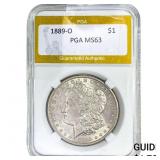 1889-O Morgan Silver Dollar PGA MS63