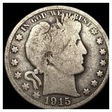 1915 Barber Half Dollar LIGHTLY CIRCULATED