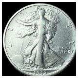 1918-S Silver Walking Liberty Half Dollar CLOSELY