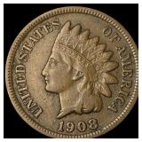 1908-S Indian Head Cent CHOICE AU