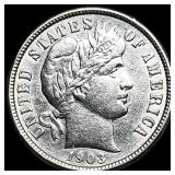 1903-O Silver Barber Dime CLOSELY  UNCIRCULATED