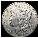 1890-CC Silver Morgan Dollar NEARLY  UNCIRCULATED
