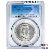 1955 Franklin Half Dollar PCGS MS64 FBL