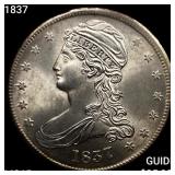 1837 Capped Bust Half Dollar GEM BU