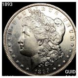 1893 Morgan Silver Dollar CHOICE BU