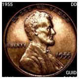 1955 DDO Wheat Cent CHOICE BU+