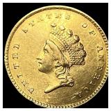 1854 Gold $1 Indian Princess Head  UNCIRCULATED