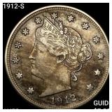 1912-S Liberty Victory Nickel CLOSELY UNCIRCULATED