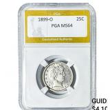 1899-O Barber Quarter PGA MS64