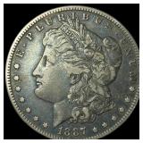 1887 Silver Morgan Dollar NEARLY UNCIRCULATED