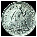 1853 Silver Half Dime (Arrows) HIGH GRADE