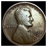 1914-D Lincoln Wheat Cent LIGHTLY CIRCULATED