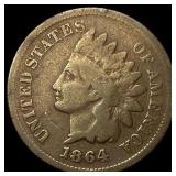 1864 Bronze Indian Head Cent LIGHTLY CIRCULATED
